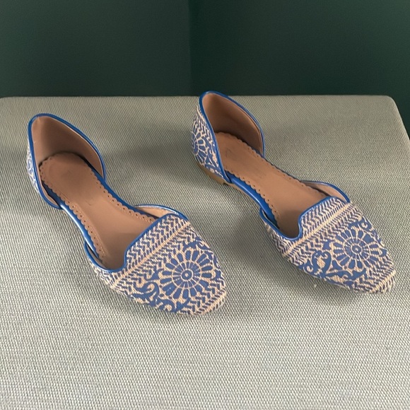 Y2K blue and Cream D’orsey mandala shoes - Picture 2 of 7